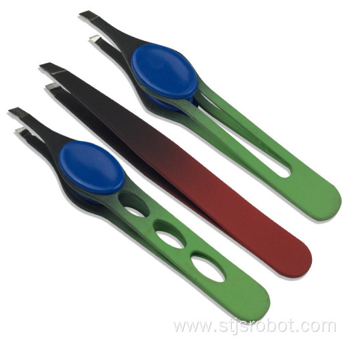 Stainless steel tweezers tweezers Eyelash curler threading tools Defeathering eyebrow clip